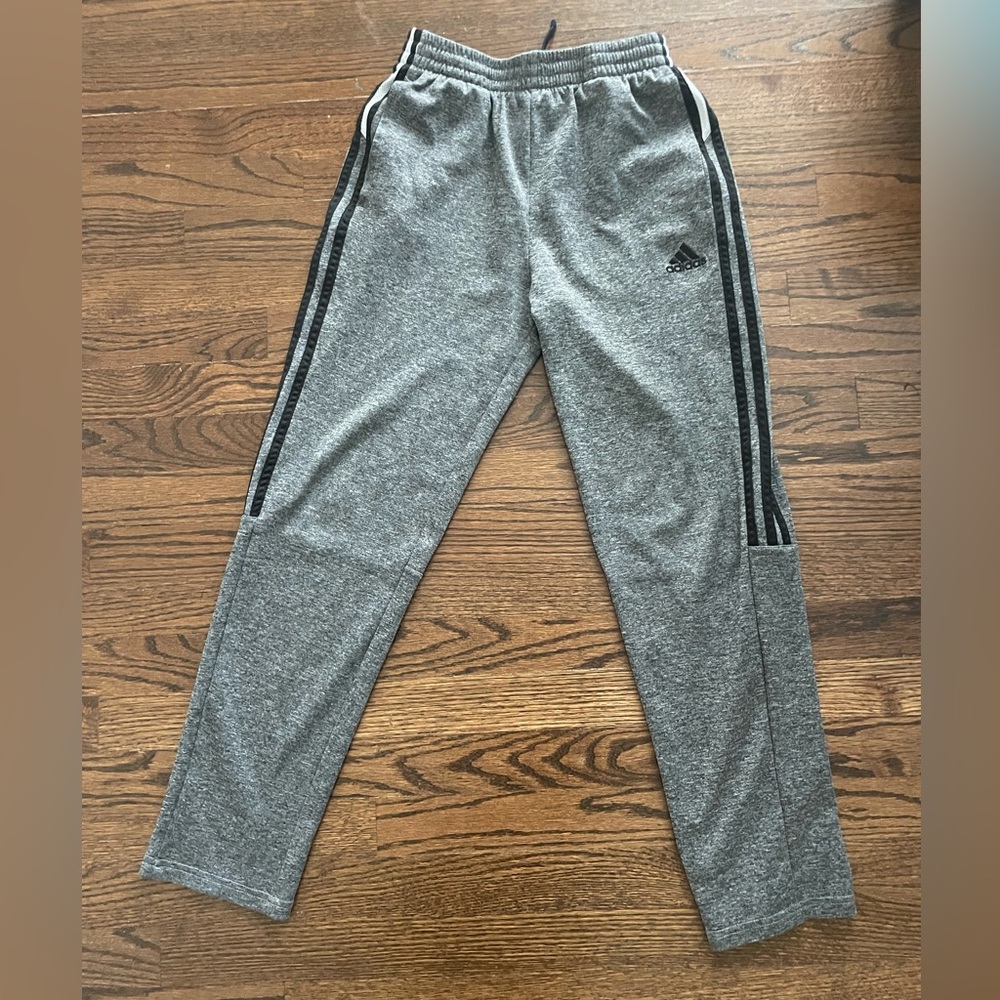 Boys Large Adidas Grey w/ Black Joggers